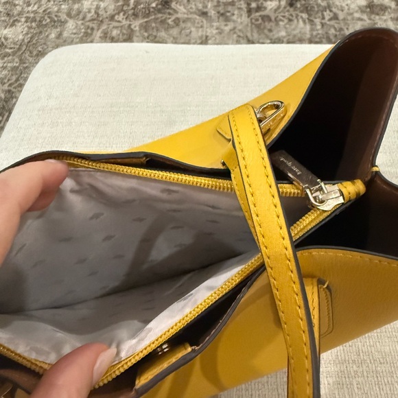 Kate Spade Yellow Leather Tote Bag - Picture 6 of 7